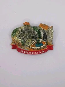 MAGNETE CALAMITA RESINA FRIGO  SOUVENIR FRIDGE MAGNETE SIRACUSA SICILIA  - Foto 1 di 1