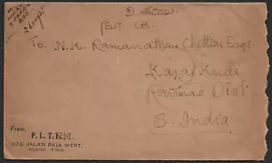 (BL) Malaya Selangor Klang Oct 1945 Cubierta PUBLICACIÓN GRATUITA - Imagen 1 de 2