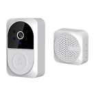   Remote Video Doorbell with Chime White Plastic  Doorbell Cam K7O75643