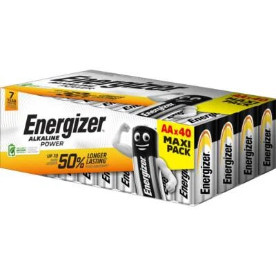 40er Multipack Energizer Power LR06 Mignon (AA)-Batterie Alkali-Mangan 1.5 V 40 - Bild 1 von 3