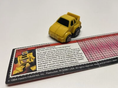 Cliffjumper? Vintage 1984 G1 Transformers Hasbro Action Figure Yellow w/Spoiler - Image 1 of 4
