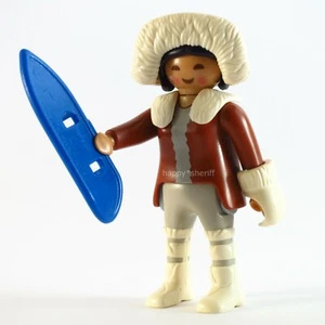 Playmobil Inuit Lady with Snowshoes Gloves Hat Mystery Series 10 6841 new Eskimo - Picture 1 of 6