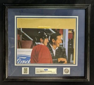 Wayne & Walter Gretzky Framed Photograph, Authentic, Limited Edition 20" X 18.5" - Picture 1 of 7
