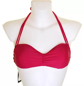 Bnwt Women's Oakley Plastic Top Bikini Top Swim Wear Medium 36"-37" New Lava - Picture 1 of 2