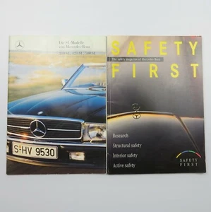Mercedes Benz 300SL 420SL 500SL German Sales Brochure Prospectus + Safety First - Picture 1 of 4