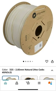 Polymaker ASA filament 2.85mm Natural, 3kg ASA 3D printing filament - Picture 1 of 4