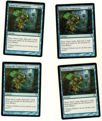 Set Of 4 Amass The Components Avacyn Restored 43/244 Magic The Gathering Card - Image 1 of 4