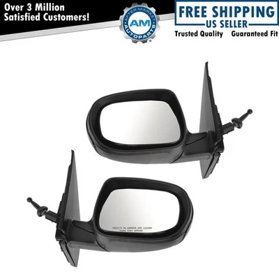 Mirror Manual Remote Left Driver Right Passenger Pair for 10-11 Kia Rio - Image 1 of 4