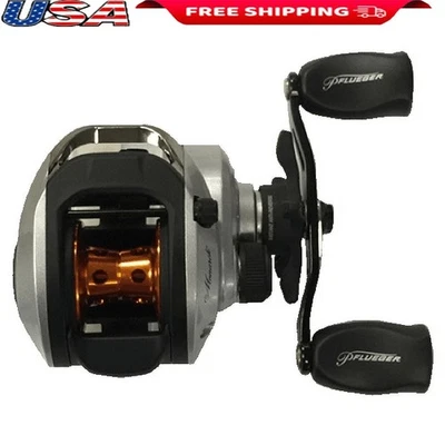 Carretel de pesca Monarch 4 1BB Baitcast 7.3:1 leve grafite controle magnético - Imagem 1 de 4