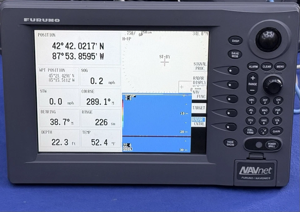 Furuno RDP-139 NavNet 1 Radar y Navegación GPS Plotter Pantalla Multifunción Foto 1 de 4