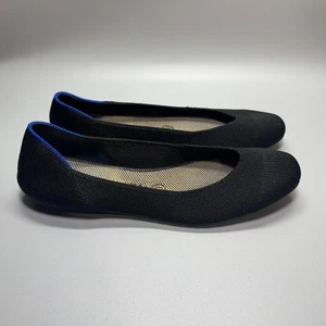 Rothy's The Flat Women's Size US 8 Black Solid Round Toe Slip On Ballet Shoes - Picture 1 of 6