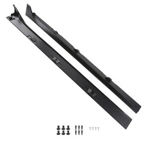 ABS Side Body Panel Kit for Honda Civic Sedan Si 2016-2021 Black Extension Skirt - Picture 1 of 12