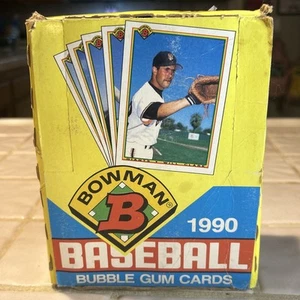 1990 BOWMAN Baseball Wax Box 36 Packs UNOPENED Sosa, Thomas, Walker Rookie RC *2 - Picture 1 of 3