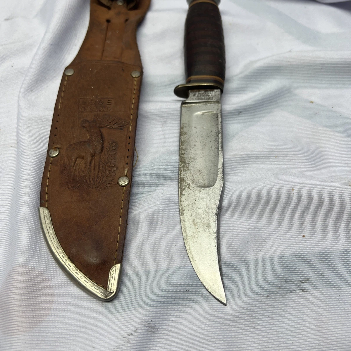 Vintage 50s 60s Edge Brand Solingen Germany 456 Hunting Knife