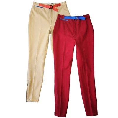 Vtg Ralph Lauren Riding Pants Women 10 Jodhpurs Colorful Preppy Equestrian Retro - Image 1 of 4