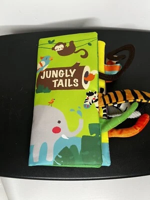 Libro de tela sensorial Beiens Jungly Tails Touch and Feel para bebés Foto 1 de 4
