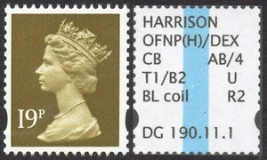 GB SPECIALISED 19p VERTICAL COIL SINGLE, MNH #3 - Picture 1 of 1