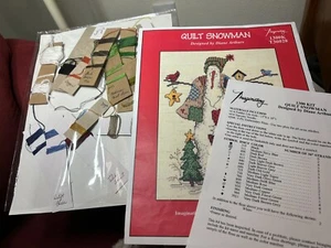 Imaginating 1300K QUILT SNOWMAN Partial KIT Designer Diane Arthurs - No Fabric - Picture 1 of 6
