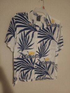 Corona Button Up Mens Party Shirt (SIZE MEDIUM)