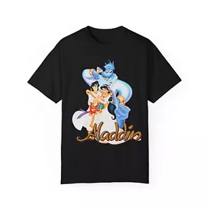 Aladdin Genie T-Shirt, Aladdin Unisex Garment-Dyed T-shirt - Picture 1 of 64