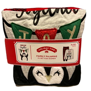 Juego de pijamas para mujer talla XL vacaciones de Navidad PJ pingüino 2 piezas - Imagen 1 de 12