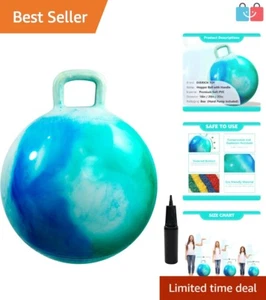 Colorful 18-Inch Jumping Ball with Easy Grip Handle - Indoor & Outdoor Fun - Picture 1 of 11