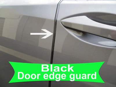 Fit 2012-2019 Alfa Romeo BLACK Door Edge Protector Guard Moulding 4pcs - Image 1 of 4