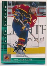 RAY FERRARO 2001/02 BAP MEMORABILIA EMERALD FALL EXPO EMBOSSED SP #06/10 C6