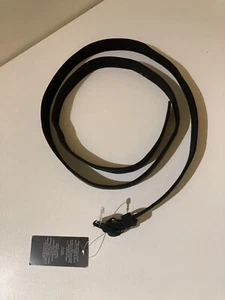 Neu mit Etikett Ralph Lauren Damen schmaler schwarzer Gürtel 45 Zoll Wolle & Elasthan - Bild 1 von 8