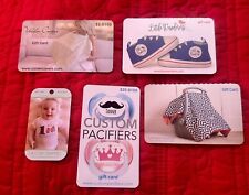 Lot Of 5 Baby GIFT SET Newborn Unisex New Mom Gift Cards $225.00 Value