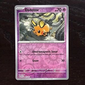 Dedenne 087/191 Pokemon Surging Sparks Scarlet & Violet Reverse Holo Common NM - Picture 1 of 2