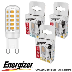 NEW Energizer LED G9 Bulbs Capsules 1.9W 4.2W 2700k Warm White/Day Light 6500k - Picture 1 of 6