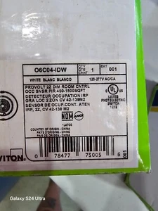 Leviton ProVolt O6C04-IDW 22 DIM Room Controller OCC Sensor O6C04 Pro Volt - Picture 1 of 3