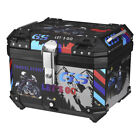 Universal 45L Motorcycle Tail Box Luggage Storage Box Tool Box Topcase Lock Case