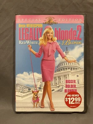 Legally Blonde 2 Red White and Blonde Reese Witherspoon ~LIKE NEW DVD - Image 1 of 2