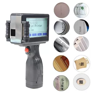 1x Handheld Inkjet Printer Touch Screen Dates Logo Laser Coder Label QR Bar Code - Picture 1 of 7