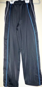 Vintage Puma Athletic Pants Size S (8) Youth Black Lightweight 22"W x 32"L Pocke - Picture 1 of 3