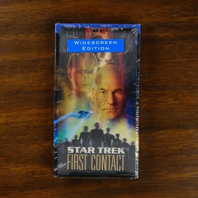 SEALED - Star Trek First Contact - VHS SciFi - Widescreen Edition - Holographic - Image 1 of 4