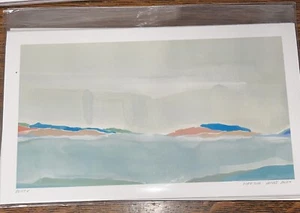 Martha Oakes Drift V Aquarelldruck signiert - Bild 1 von 3