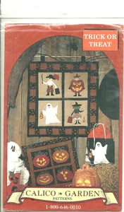 Trick-or-Treat & Jack-O-Lanterns 2 Halloween Wall Quilts pattens NIP - Picture 1 of 3