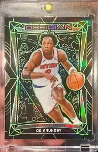 2023-24 Obsidian OG Anunoby Electric Etch Green 8/25 Jersey Number #6 - Picture 1 of 1