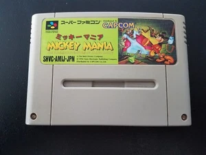 Nintendo Super Famicom SFC - Mickey Mania - Importación Japón Japonés VENDEDOR DE EE. UU. - Imagen 1 de 3