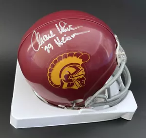 Charles White SIGNED USC Trojans Mini Helmet + 1979 Heisman PSA/DNA AUTOGRAPHED - Picture 1 of 2