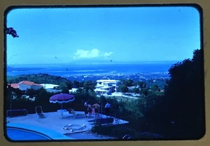 35mm Farbdia roter Rand Kodachrome 1954 Port Au Prince Haiti vom Hotel - Bild 1 von 3