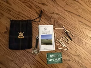 Kingsbarn Scotland golf course bag tag Tees Yardage Book Bag PGA Pouch Europe - Picture 1 of 1