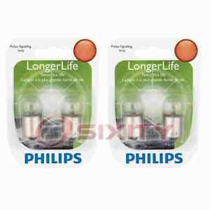 2 pc Philips License Plate Light Bulbs for Dodge B100 B100 Van B200 B200 Van ew