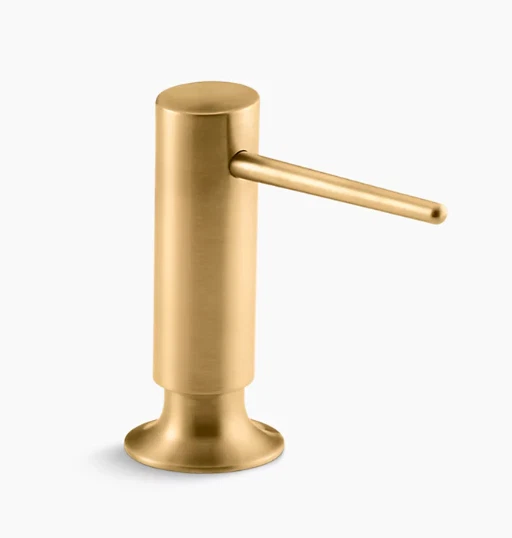 KOHLER K-1995-2MB Contemporary Soap / Lotion Dispenser in Brushed Moderne Brass
