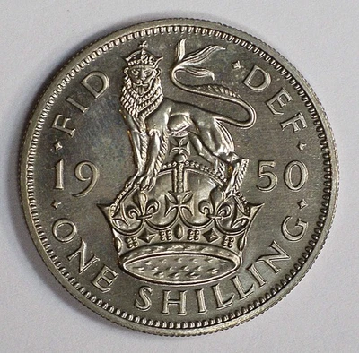 1950 Great Britain Proof Shilling coin KM-876 GEM UNCIRCULATED #16235 - Image 1 of 4