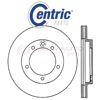 Centric C-TEK Disc Brake Rotor for 1994-1996 Dodge Stealth 3.0L V6 - Kit Set ig Foto 1 de 4