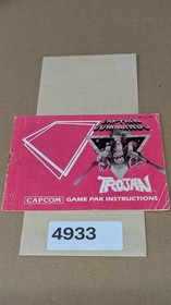 Captain Commando Trojan  - Nintendo NES- Manual Only **NO GAME